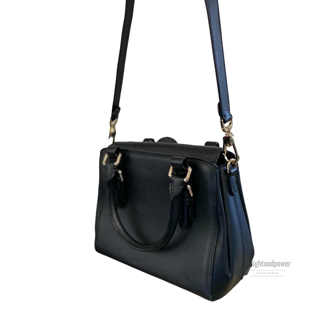 Giorgio Armani Black Calfskin Handbag EUC - Picture 3 of 16